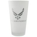 AIR FORCE WINGS 16OZ FROSTED BEER GLASS
