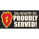 Army 25th Infantry Bumper Sticker