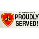 US Marine Corps 3rd Marine Division Bumper Sticker