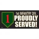 Army 1st Infantry Division Bumper Sticker