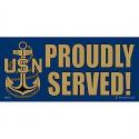 US Navy Anchor Bumper Sticker