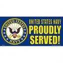 US Navy Proudly Served Bumper Sticker