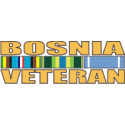 Bosnia Veteran Ribbon Decal
