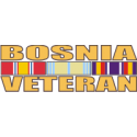 Bosnia Veteran Ribbon Decal