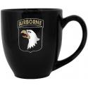 Army 101st Airborne Gold Foiled Black Bistro Mug
