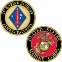 1st Marine  Division Challenge Coin