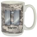 US Army Star Captain 0-3 Full Color Sublimation on White 15oz Mug