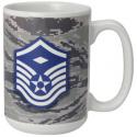 U.S. AIR FORCE MSGT. 1ST WITH SYMBOL 15OZ CERAMIC SUBLIMATION MUGS