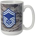 U.S. AIR FORCE SENIOR MSGT. WITH SYMBOL 15OZ CERAMIC SUBLIMATION MUGS