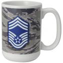 U.S. AIR FORCE CHEIF MSGT. WITH SYMBOL 15OZ CERAMIC SUBLIMATION MUGS