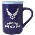 AIR FORCE SYMBOL PROUD MOM 15OZ CERAMIC MUG