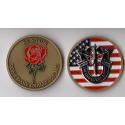 Special Forces Spouse with Rose Challenge Coin 