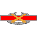 Combat Artillery Badge  Decal