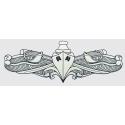 Navy Surface Warfare Silver Decal