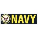 Navy with Logo Bumper Sticker