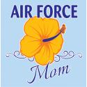 Air Force Mom with Roses Decal