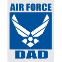 Air Force Dad with Wing Logo Decal
