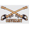 Army Cavalry Crossed Swords Decal