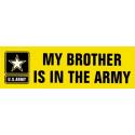 My Brother is in the Army with Side Star Logo Bumper Sticker