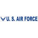 US Air Force with Wing Logo Bumper Sticker