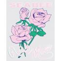 Navy Seabee Mom with Roses Decal