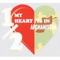 Half My Heart Is In Afghanistan Decal