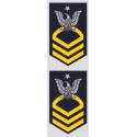 US Navy E-8 Senior Chief Mini Decal