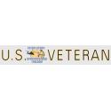 US Veteran Desert Storm Iraqi Freedom Bumper Sticker