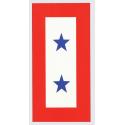 Two Blue Star Service Decal