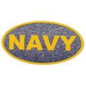 Navy Glitter CarCal Decal