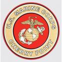 US Marine Corps Cherry Point Eagle Globe and Anchor Logo Decal 