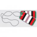 Afghanistan Campaign Ribbon Dog Tag Decal