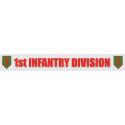Army Big Red One 1st Infantry Division Bumper Sticker