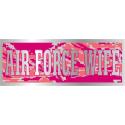 United States Air Force Wife on Pink ABU Camo Bumper Sticker