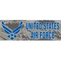 United States Air Force with Wing Logo on ABU Camo Bumper Sticker