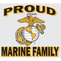 PROUD MARINE FAMILY DECAL  