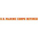 US Marine Corps Retired Bumper Sticker