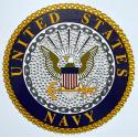 UNITED STATES NAVY SEAL RHINESTONE DECAL