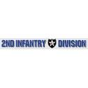 Army 2nd Infantry Division with Indian Head Logo Bumper Sticker