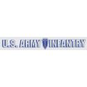 US Army Infantry Follow Me Bumper Sticker