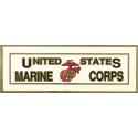United States Marine Corps with Eagle Globe and Anchor Logo Bumper Sticker