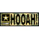 HOOAH with Army Star Logo Digital Camo Bumper Sticker
