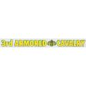 Army 3rd Armored Cavalry Brave Rifles Bumper Sticker