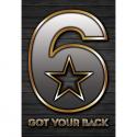 Got Your Back “6″ Wood Decal
