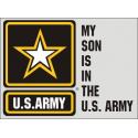 My Son is in the Army with Side Star Logo Decal