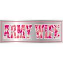 Army Wife Pink ACU Pattern Bumper Sticker 