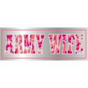 Army Wife Pink ACU Pattern Bumper Sticker 