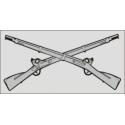 Army Infantry Crossed Rifles Decal