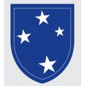 Army 23rd Infantry Division 4 White Stars Decal
