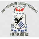 Army 505th Parachute Infantry Regiment Ft Bragg NC Decal 